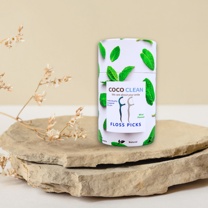 Fil dentaire à manche — menthe