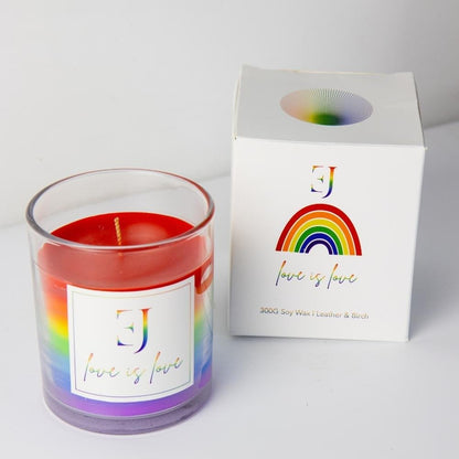 Bougie arc-en-ciel Love is Love