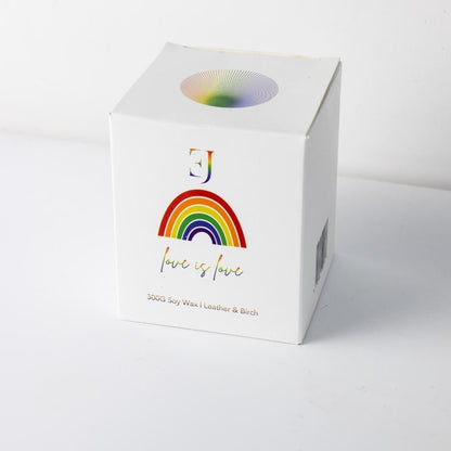 Bougie arc-en-ciel Love is Love